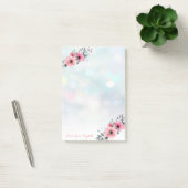 Elegant Chic Stylish Girly, Bokeh, Flowers Post-it® Notes (Kantoor)