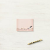 Elegant Chic Stylish Girly , lipstick Post-it® Notes (Op bureau)
