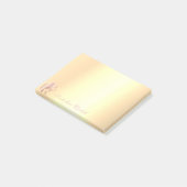 Elegant Chic Stylish Gold Face Silhouette Post-it® Notes (Schuin)