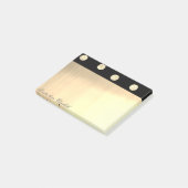 Elegant Chic Stylish Gold Glitter-Stippen Post-it® Notes (Schuin)