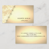 Elegant Chic Stylish, Gold Visitekaartje (Voorkant / Achterkant)