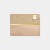 Elegant Chic Stylish Owl-Personalized Post-it® Notes (Voorkant)