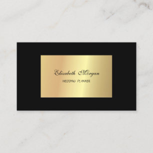 Elegant Chic Stylish Professional, Faux Gold, zwar Visitekaartje