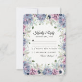 Elégant Chic Succulents Florals Mariage RSVP (Devant)