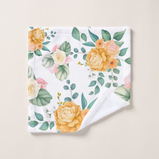 Elégant chic tendance orangé (Gant de toilette)