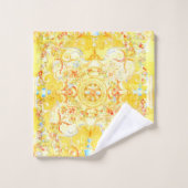 Élégant Chic Venetian Floral Paisley (Gant de toilette)