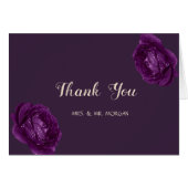 Élégant chic violet Roses (Devant Horizontal)