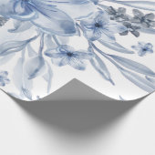 Elegant chic waterverf floral cadeaupapier (Hoek)