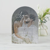 Elegant Chic Wedding sparen de Datum Kaart (Staand voorkant)