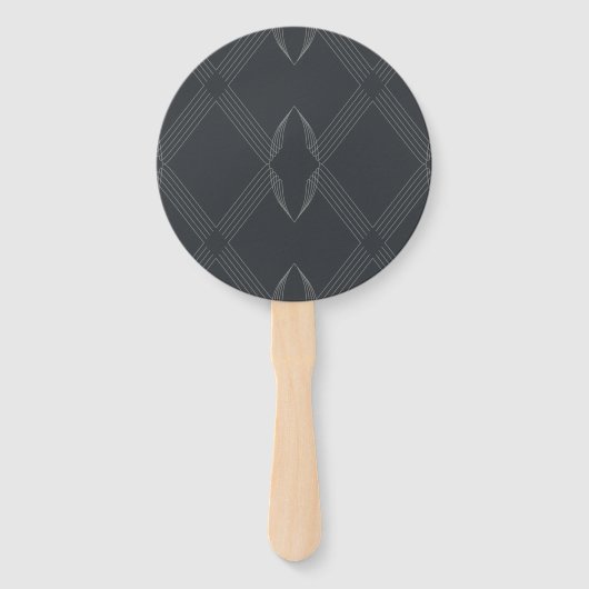Elegant, chic, weelderig, single line pattern handwaaier (Voorkant)