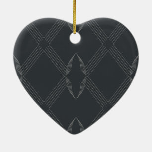 Elegant, chic, weelderig, single line pattern keramisch ornament