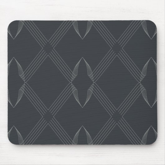 Elegant, chic, weelderig, single line pattern muismat (Voorkant)