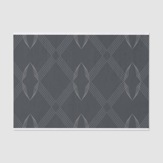 Elegant, chic, weelderig, single line pattern tissuepapier (Voorkant)