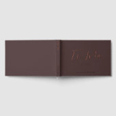 Élégant Chic Woody Brown & Rose Gold Mariage Foil (Complet)