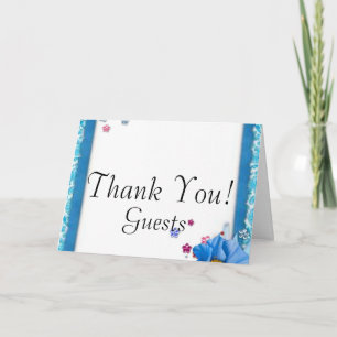 Élégant chiChi Mariage Floral Merci