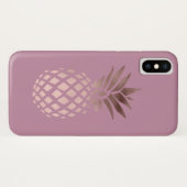 elegant chick clear roos Gold tropische anananas Case-Mate iPhone Case (Achterkant (horizontaal))