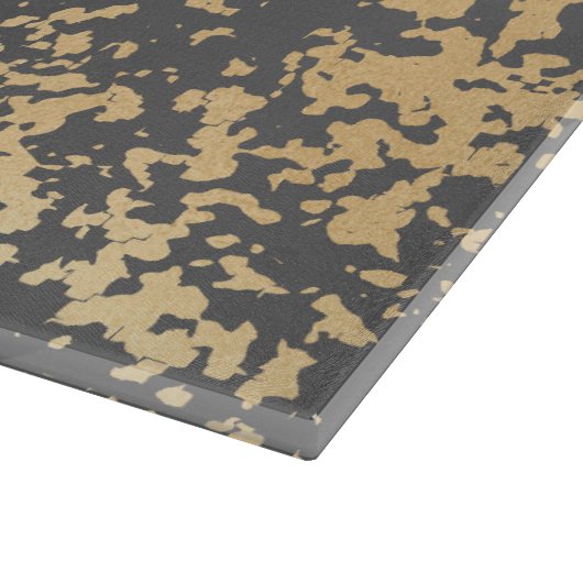 elegant chick faux goud en grijze penseelstreken snijplank (Hoek)