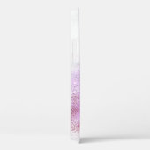 Elegant chick ombre roze en paarse glitter marmer Case-Mate iPhone case (Achterkant / Rechts)