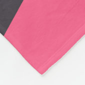 elegant chick roos goudroze grijze kleurenblok fleece deken (Hoek)