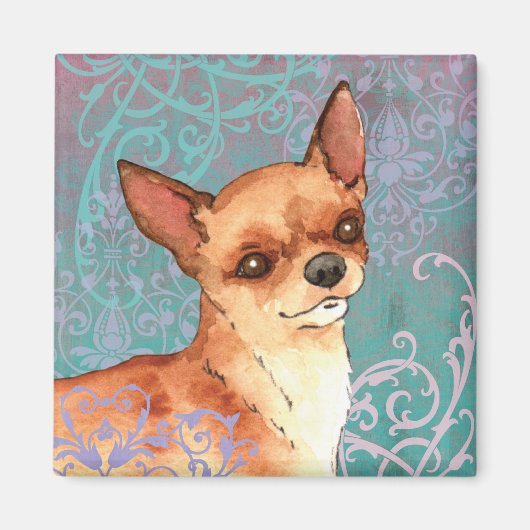 Elegant Chihuahua Magneet (Voorkant)
