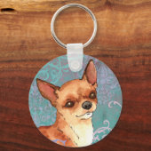Elegant Chihuahua Sleutelhanger (Voorkant)