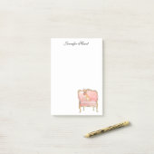 Elegant chihuahua waterverf Notitieblok Post-it® Notes (Op bureau)