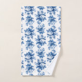 Elegant China Blue Rozen Bad Handdoek (Handdoek)