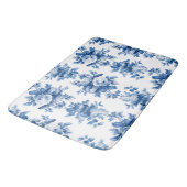 Elegant  China Blue Rozen Badmat (Gekanteld)