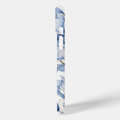 Elegant Chinees Blauw & Wit Bloempatroon Case-Mate iPhone Case (Achterkant / Links)