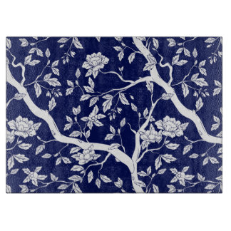 Elegant Chinoiserie Blue & White Snijplank
