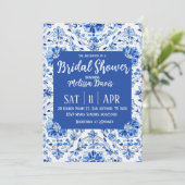 Elegant Chinoiserie Bridal Shower Invitation (Debout devant)