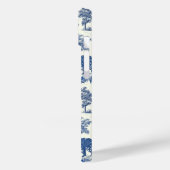 Elegant  chique blauw paardentoilet Case-Mate iPhone case (Achterkant / Links)