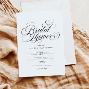 Elegant chique kalligrafie script Vrijgezellenfees Kaart