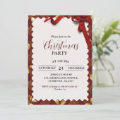 Elegant & Chique kerstfeest Vakantie feest Kaart (Staand voorkant)