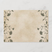 Elegant  Chique QR Code Bruiloft Kaart Invoegen (Achterkant)