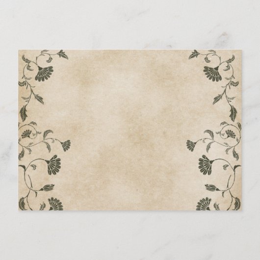 Elegant Chique QR Code Bruiloft Kaart Invoegen (Achterkant)