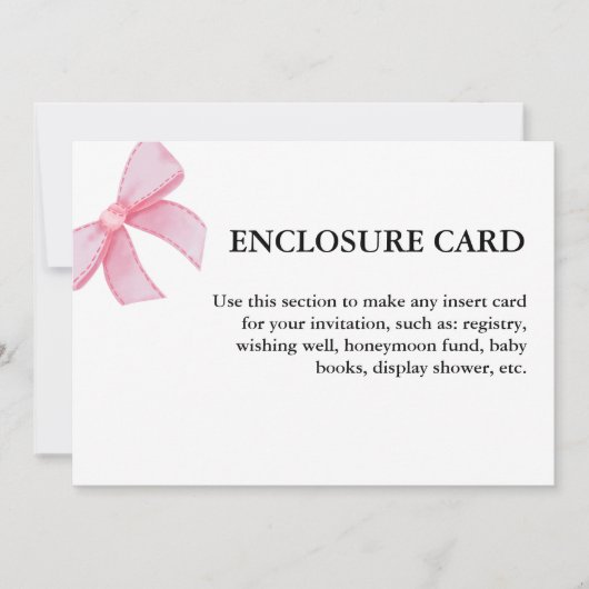 Elegant & chique roze boog blush lint behuizing kaart (Voorkant)