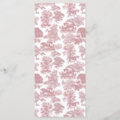 Elegant  chique roze paardentoilet programma (Achterkant)
