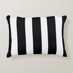 Elegant chique stijlvolle klassiek zwart & wit ges accent kussen