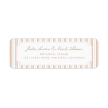 Elegant Choco Bruine Gestreepte Patroon Baby Showe