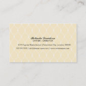 Elegant Chocolade Cupcake Visitekaartjes (Achterkant)