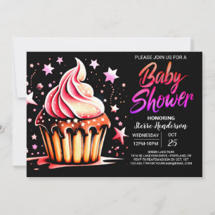 Elegant Chocolate Bliss Meisje Baby shower Kaart