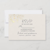 Élégant choix de repas de mariage Carte RSVP (Devant)