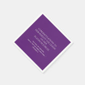 Elegant Christelijk KONINGENS PLATINUM JUBILEE Pap Servet (Hoek)