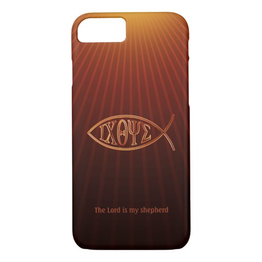 Elegant Christelijk vissymbool Ichthys Case-Mate iPhone Case (Achterkant)
