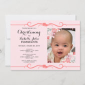 Elegant CHRISTENING Event Invitation Kaart (Voorkant)