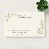 Elegant Christian Botanical Sticky Notes 10"x6" (Kantoor)