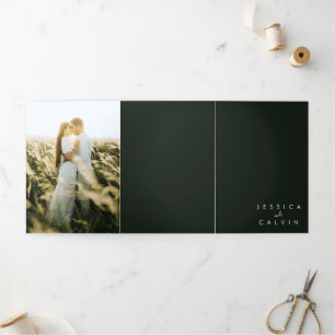 Élégant Christian Photo Faire-part de mariage Gree