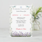 Elegant Christian Wedding Invitation Template (Debout devant)