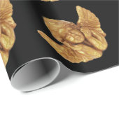 ELEGANT CHRISTMAS BEAUTIFUL GOLDEN ANGEL GIFTS CADEAUPAPIER (Rol Hoek)